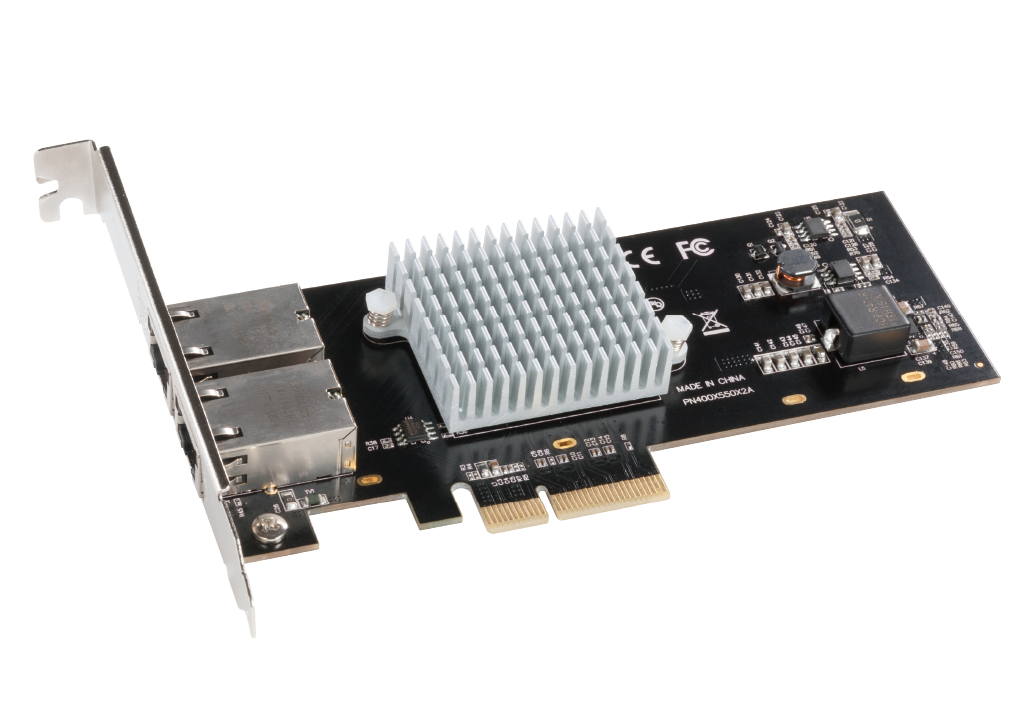 Twin10G 10GBASE-T PCIe Card Hero Photo