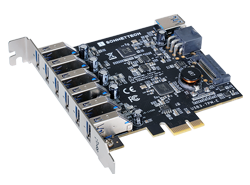 Allegro 7-port USB 3.2 Gen1 Type A PCIe Card