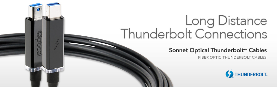 Long Distance Thunderbolt Connections - Sonnet Optical Thunderbolt Cables