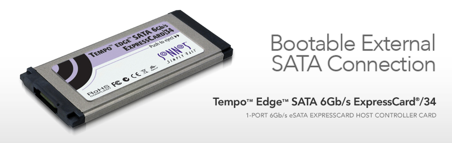 Tempo Edge SATA 6Gb/s ExpressCard/34