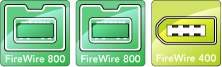 Allegro FW800 FireWire ports diagram