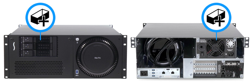 xMac Pro Server Front & Back Views